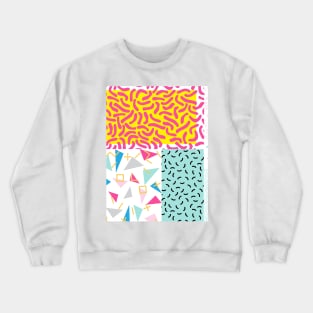 90's Pattern Funky Colors Crewneck Sweatshirt